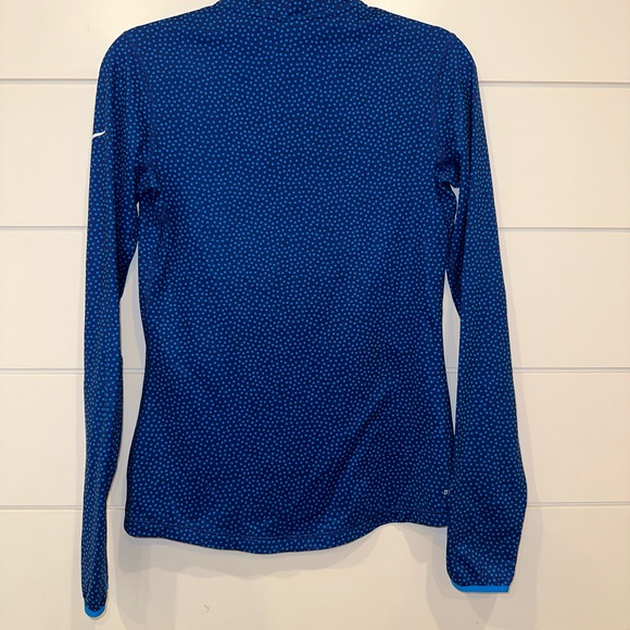 Nike Pro Dri-fit pull over, blue dot size women small - Picture 3 of 6